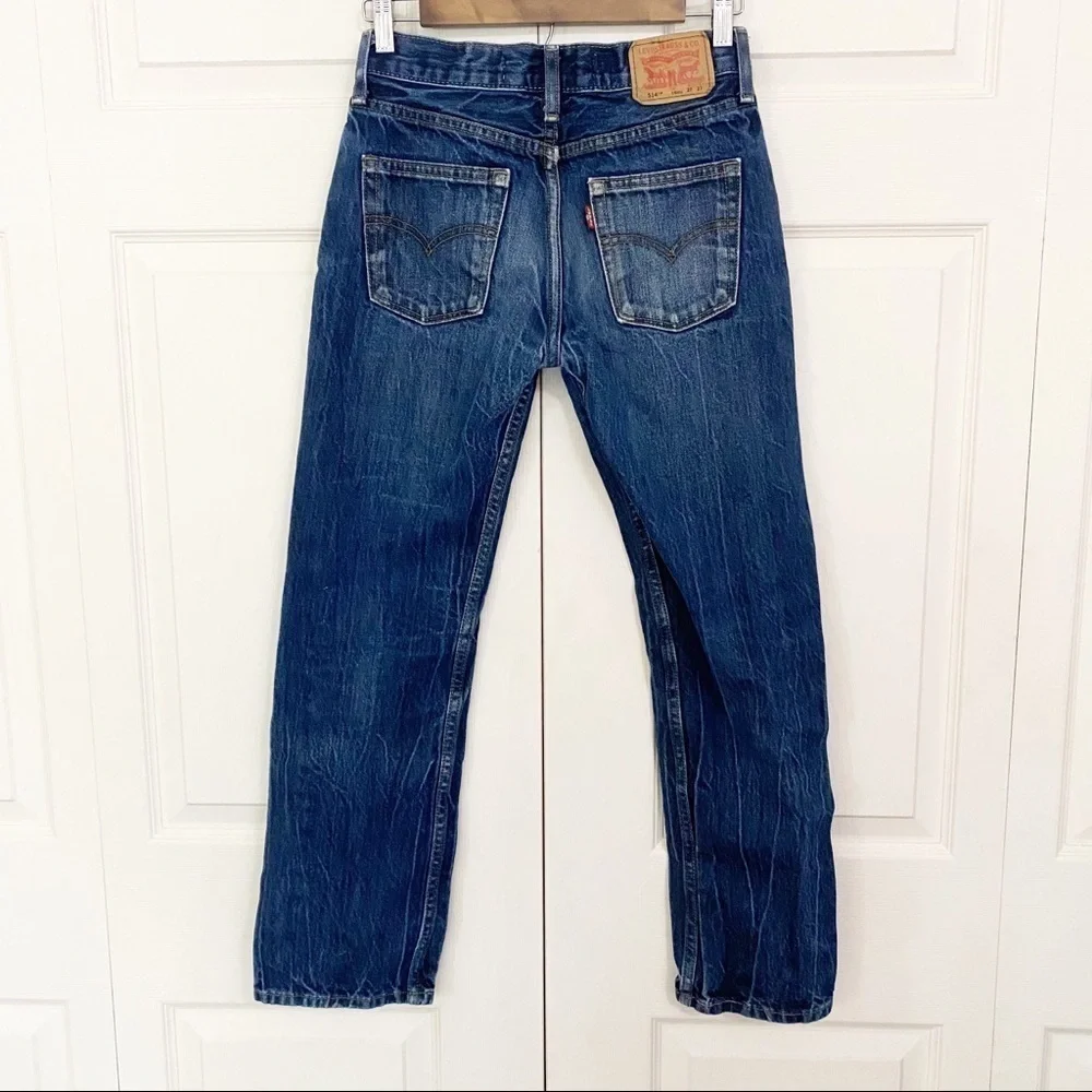 Levi's Boys 514 Straight Leg Denim Blue Jeans
